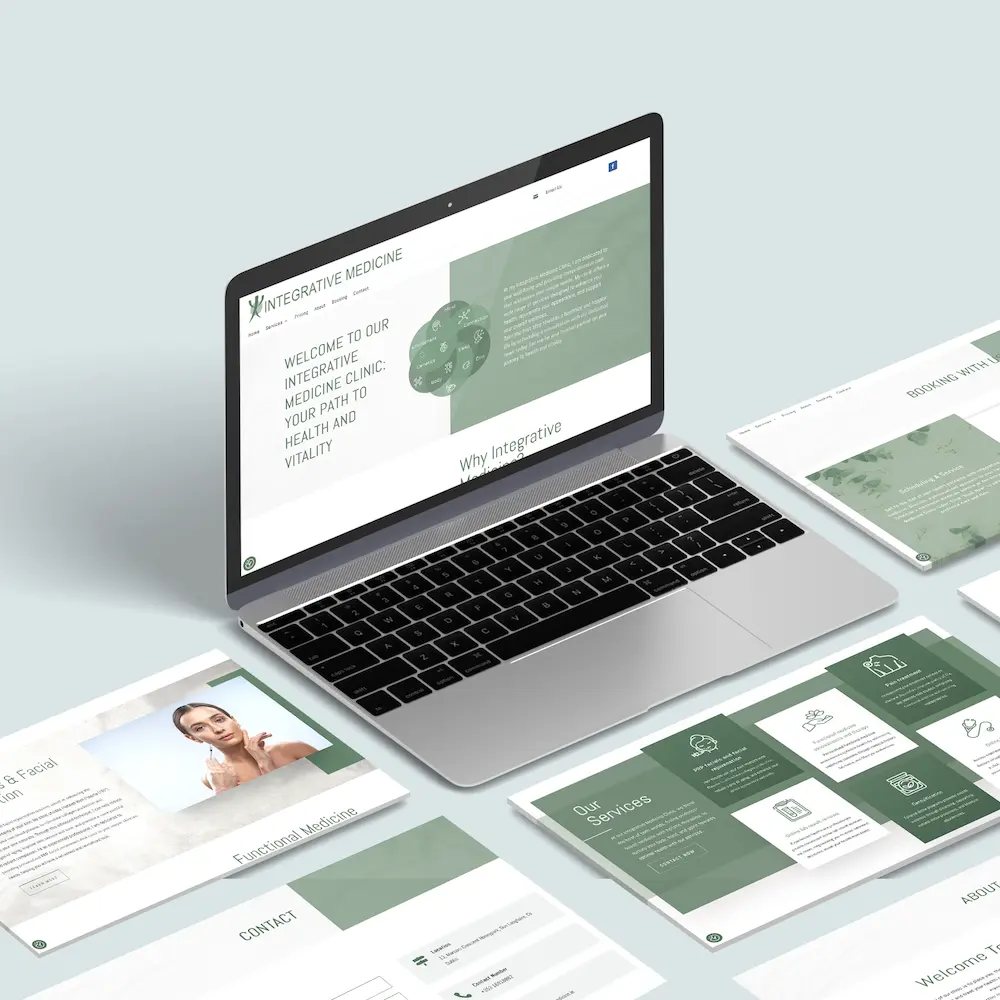 Integrative medicine website design portfolio